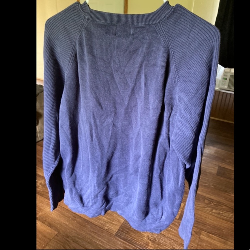 Ribbed sleeve crew neck sweatshirt - Picture 2 of 3